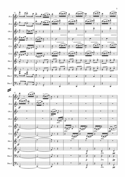 Dvorak: Serenade for Strings Op.22 Mvt. III Scherzo - wind dectet image number null