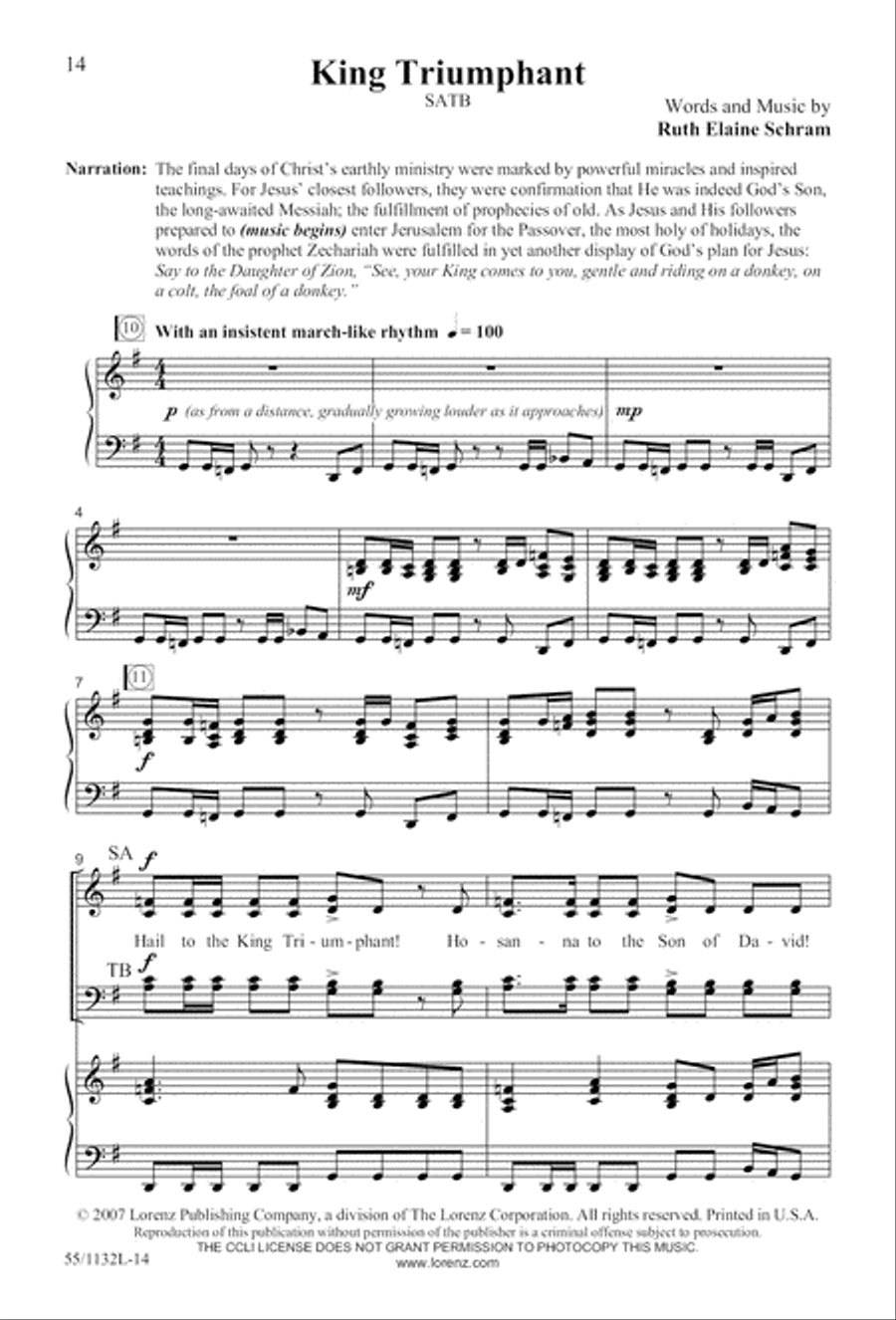 Journey to the Cross 4-Part scores gallery preview page 14