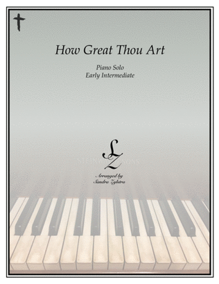 Book cover for How Great Thou Art (O Stor Gud) (early intermediate piano)