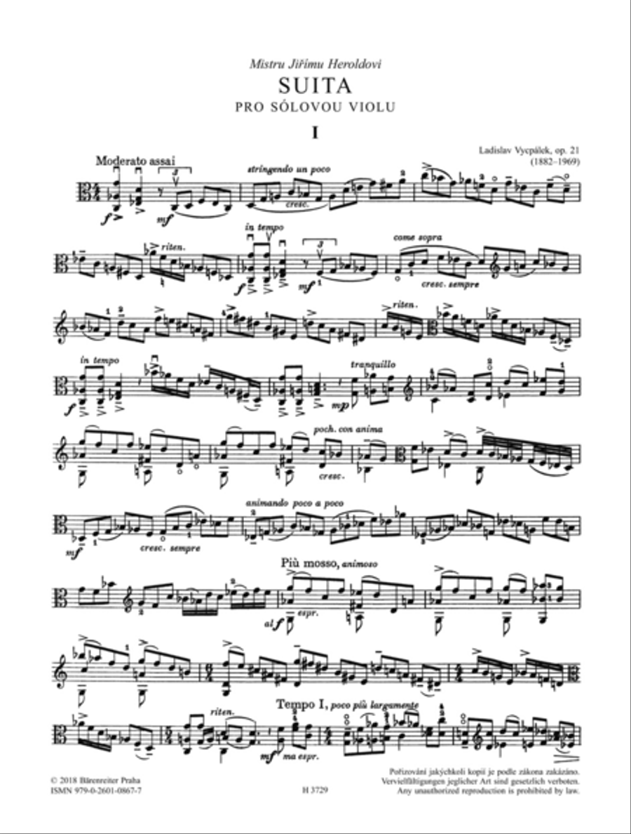 Suite für Viola Solo, op. 21 Viola Solo scores gallery preview page 2