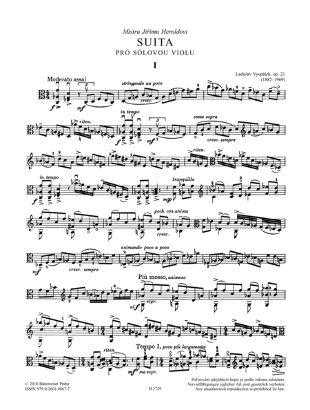 Suite für Viola Solo, op. 21