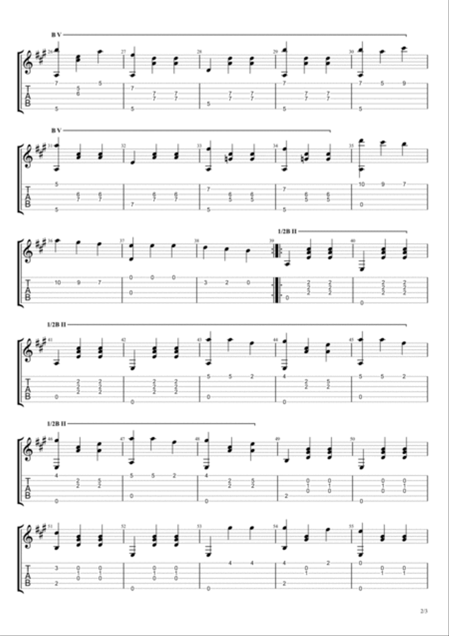 Cielito Lindo Acoustic Guitar scores gallery preview page 2