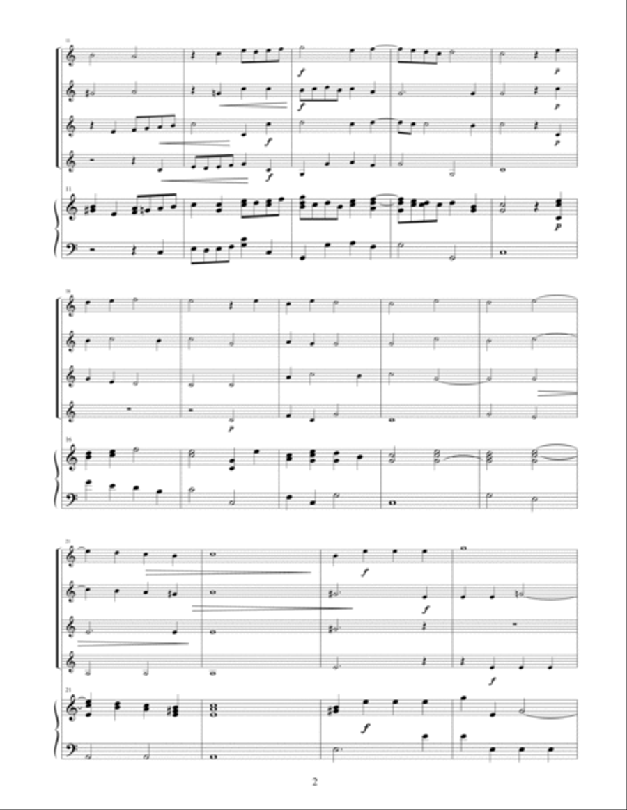 Eight Madrigals for Guitar Ensemble Guitar Ensemble scores gallery preview page 4