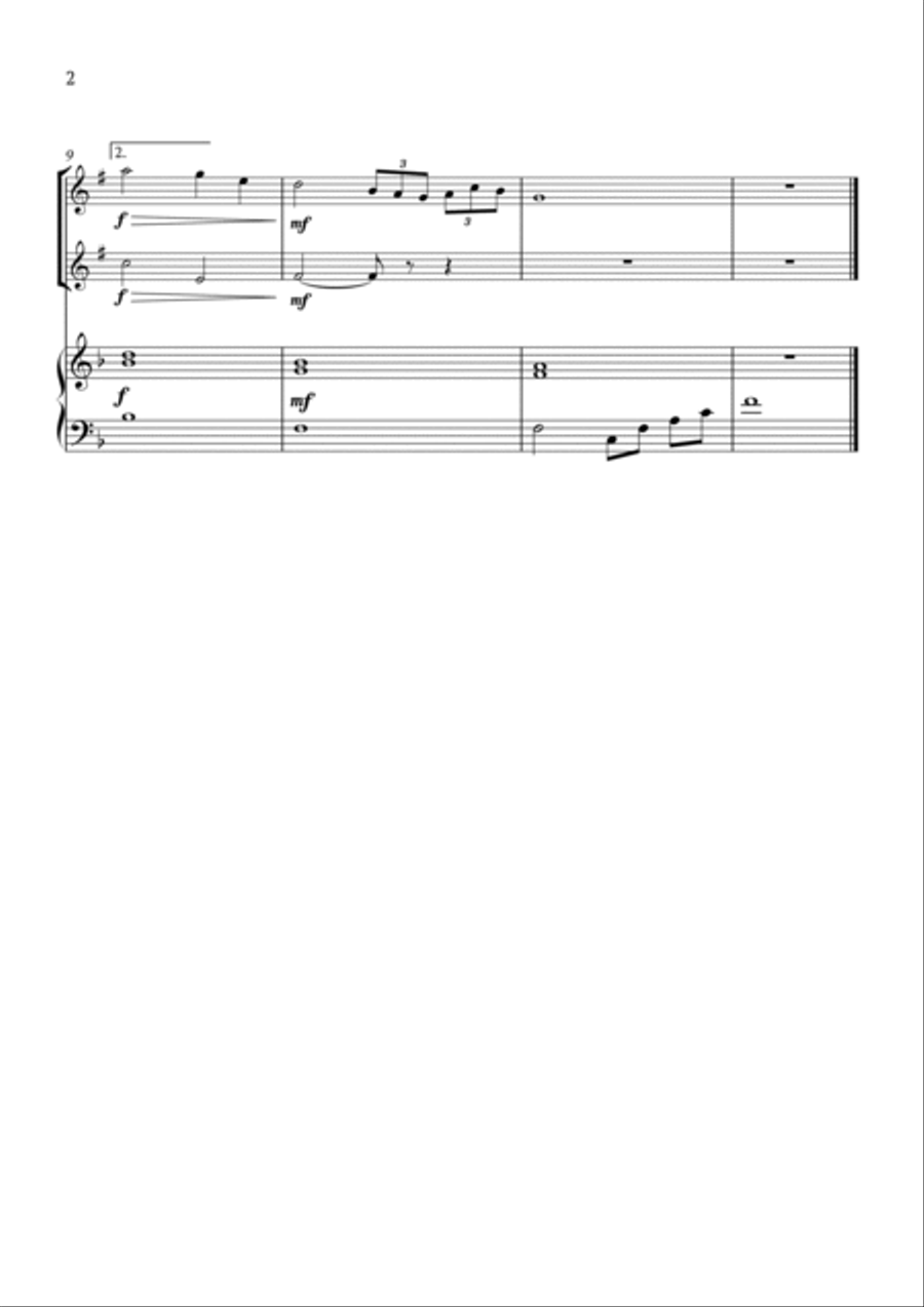 Album Leaf B158 Clarinet Duet scores gallery preview page 2