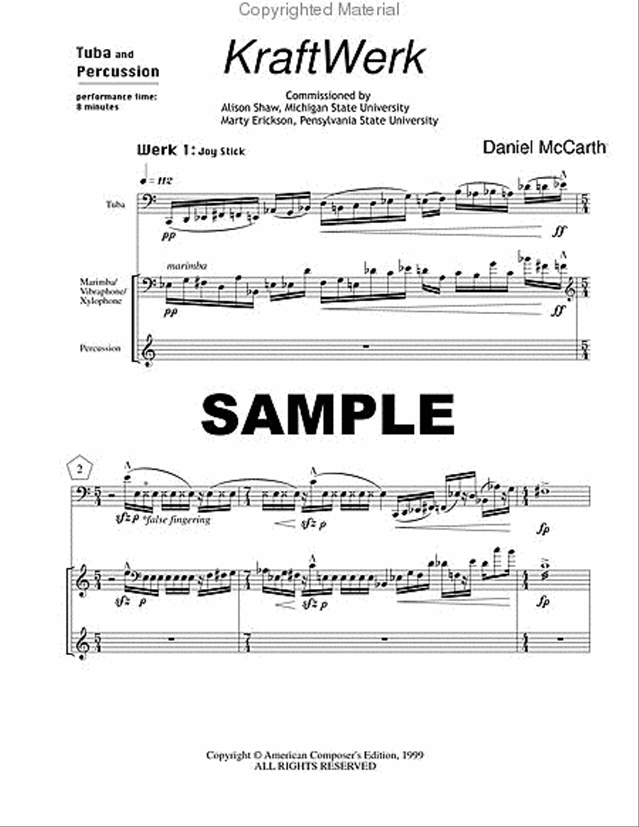 KraftWerk Tuba scores gallery preview page 2