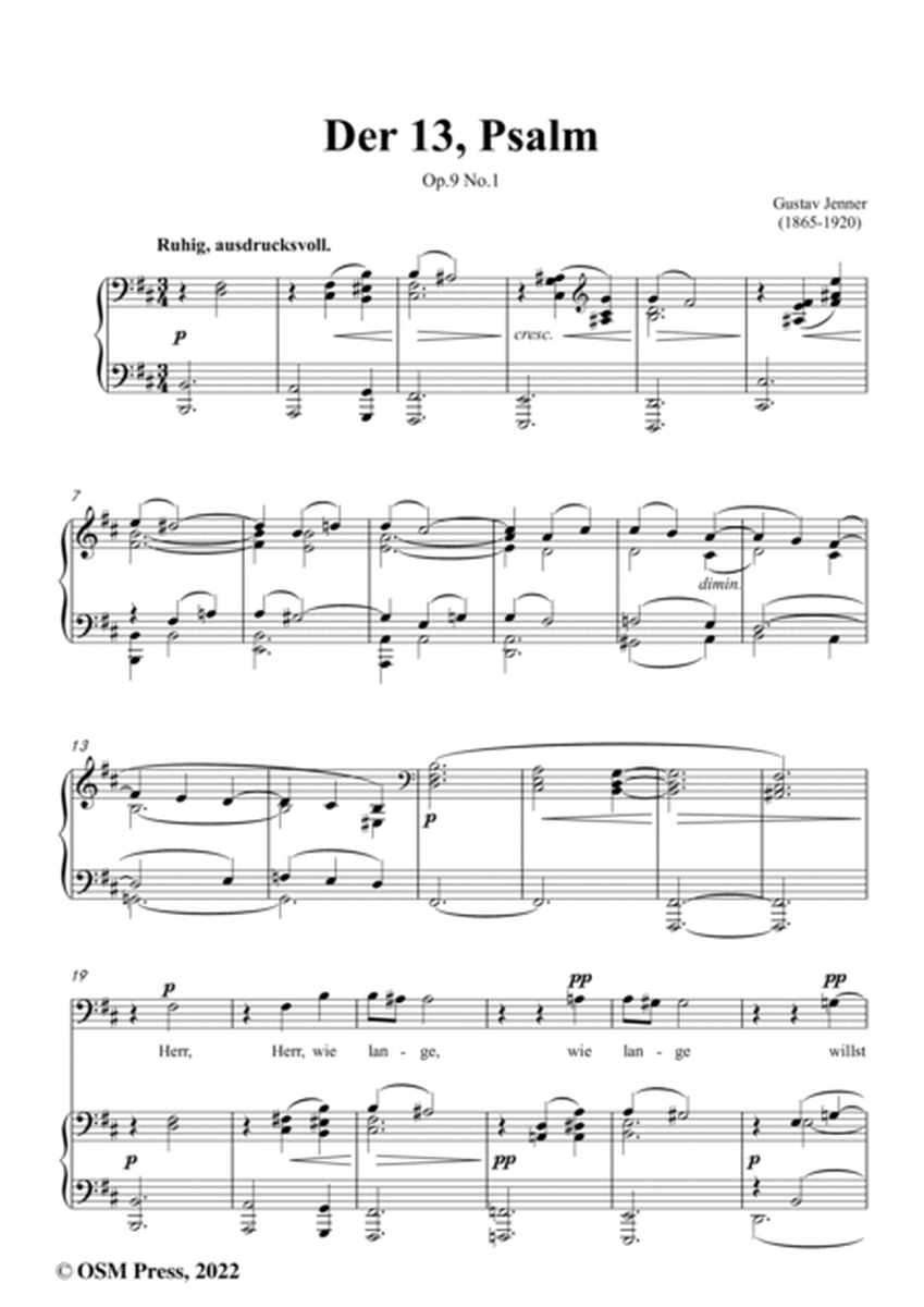Jenner-Der 13,Psalm,in D Major,Op.9 No.1