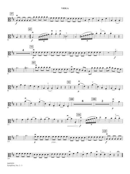Symphony No. 2 (arr. Jamin Hoffman) - Viola