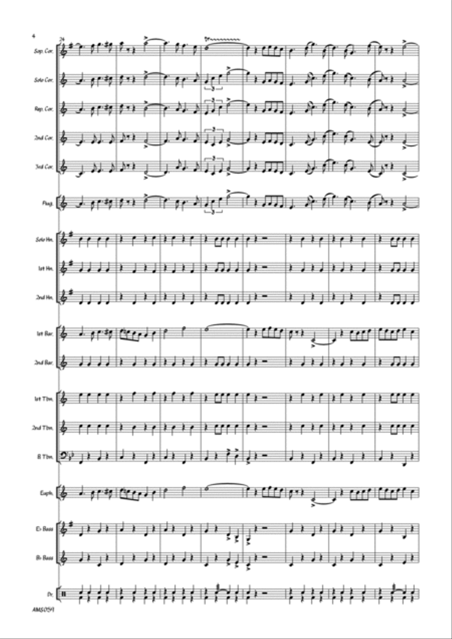 Royal Tournament - Brass Band March Brass Band scores gallery preview page 6