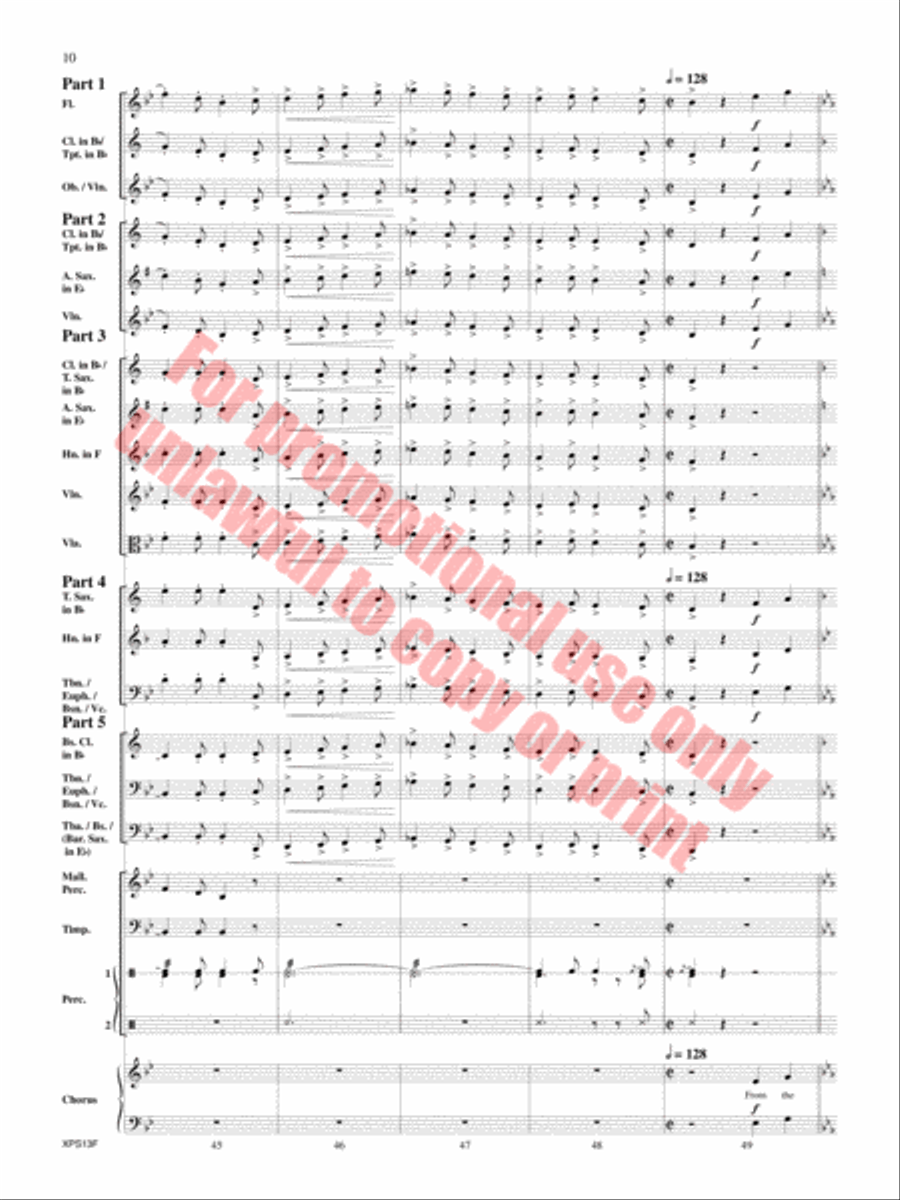 Armed Forces The Pride of America! Concert Band scores gallery preview page 11