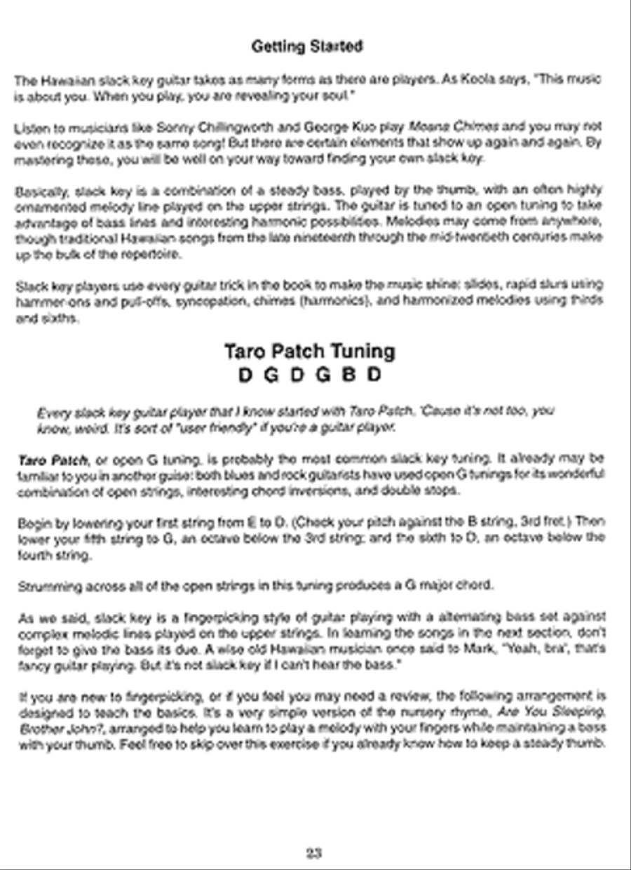 Learn to Play Hawaiian Slack-Key Guitar Fingerpicking Guitar scores gallery preview page 3