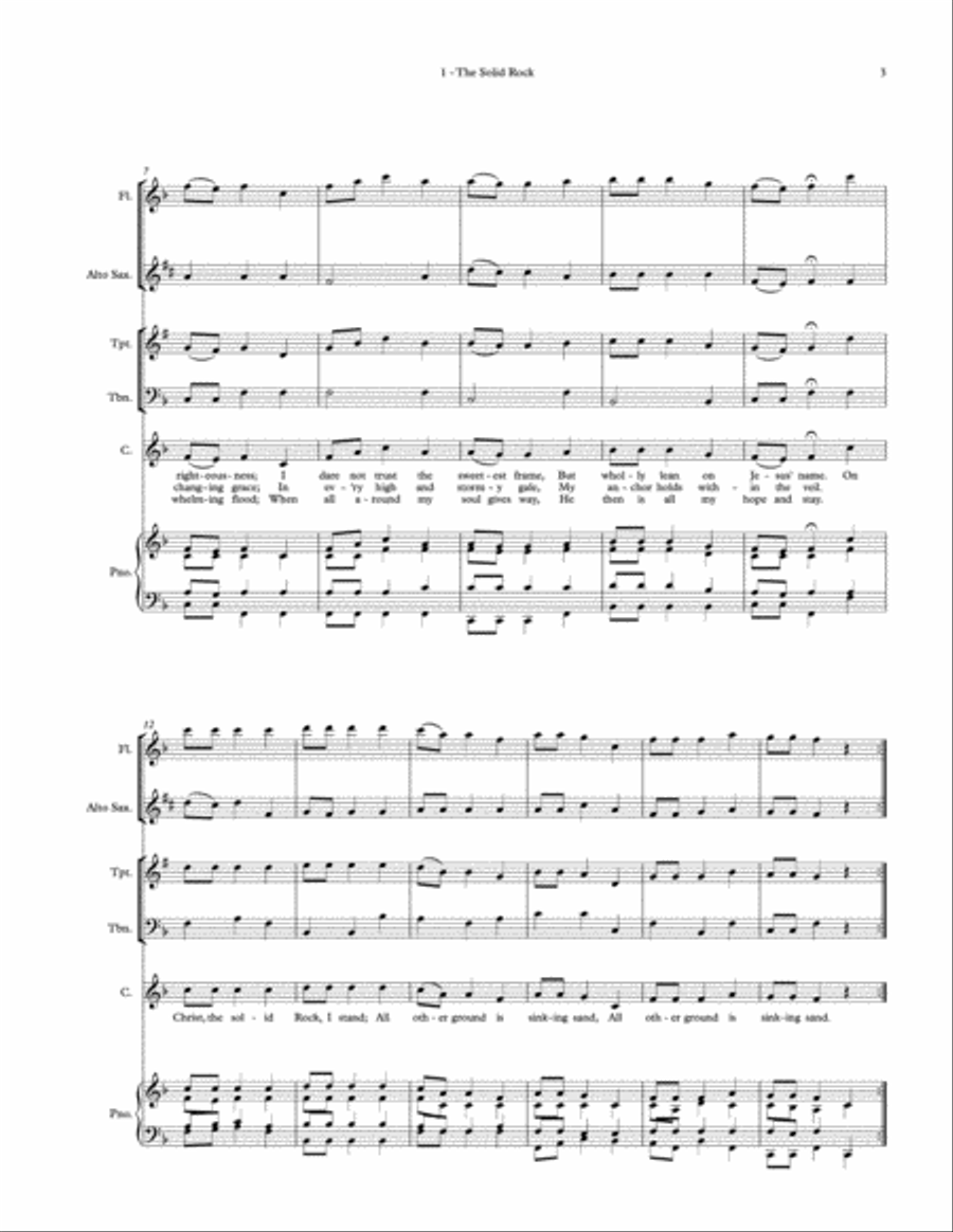 The Solid Rock - Volume 1 Unison Choir scores gallery preview page 5