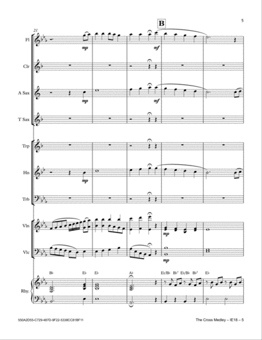 The Cross Medley The Cross Medley Full Orchestra scores gallery preview page 5