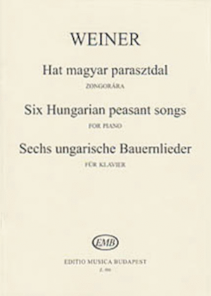 Book cover for Hungarian Peasant Songs Op.19