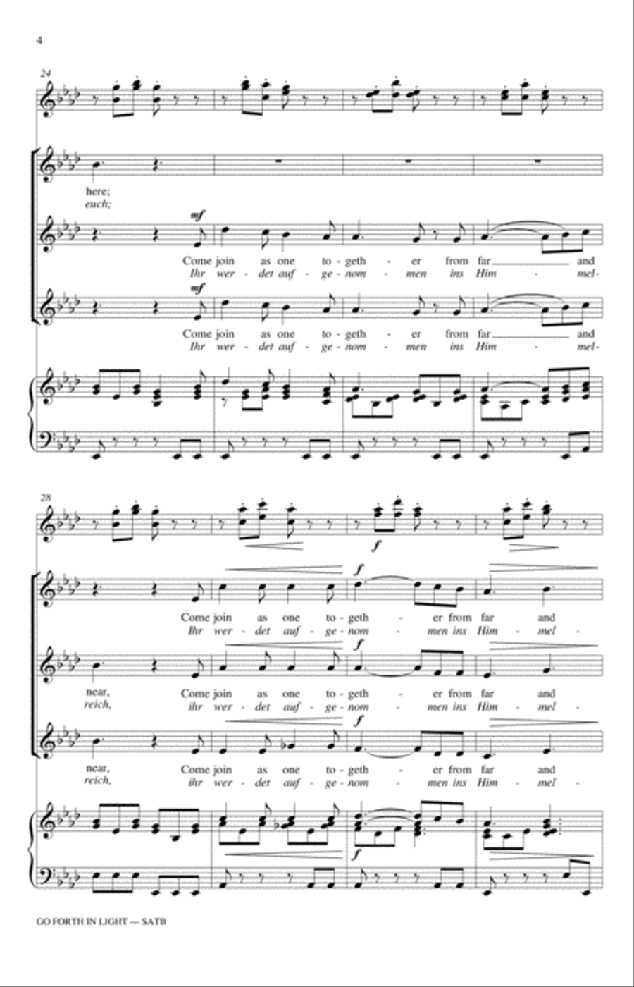 Go Forth In Light! SSA scores gallery preview page 4