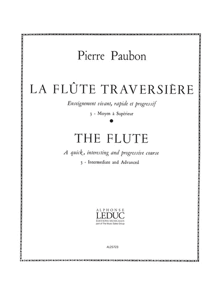 La Flute Traversiere Vol.3 (flute Solo)