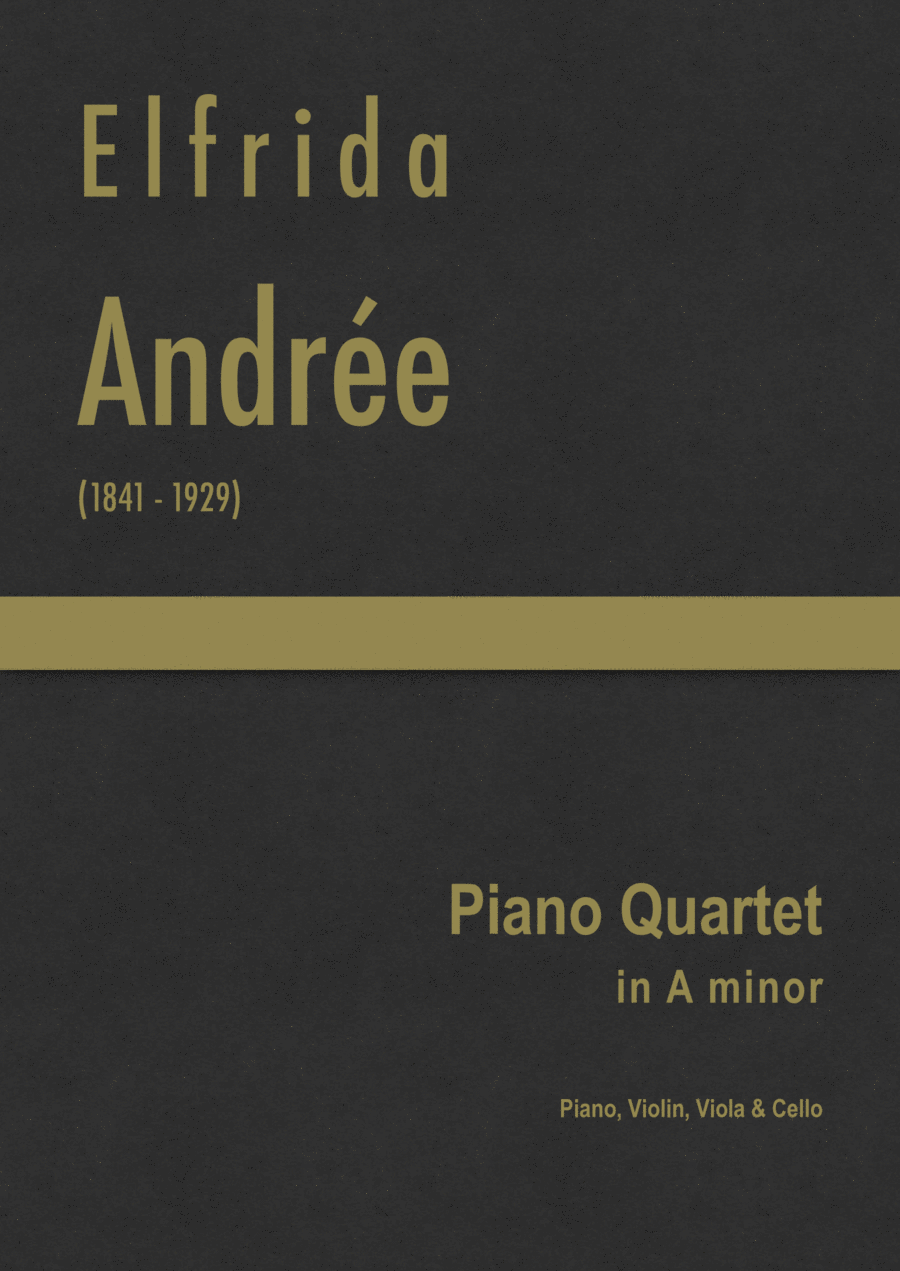 Andrée - Piano Quartet in A minor Piano Quartet scores gallery preview page 1