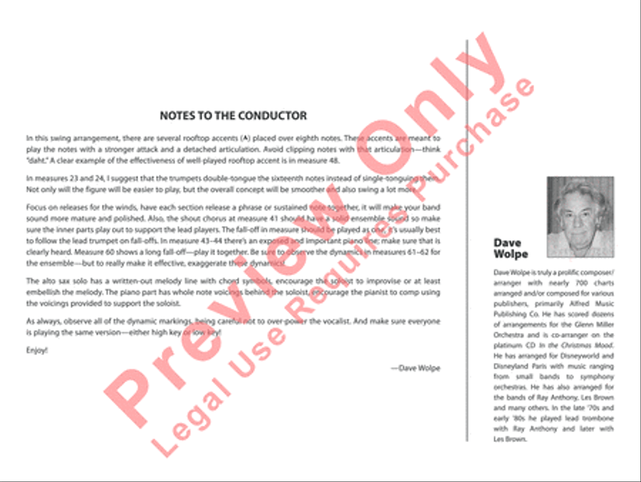 Falling in Love with Love Jazz Ensemble scores gallery preview page 3