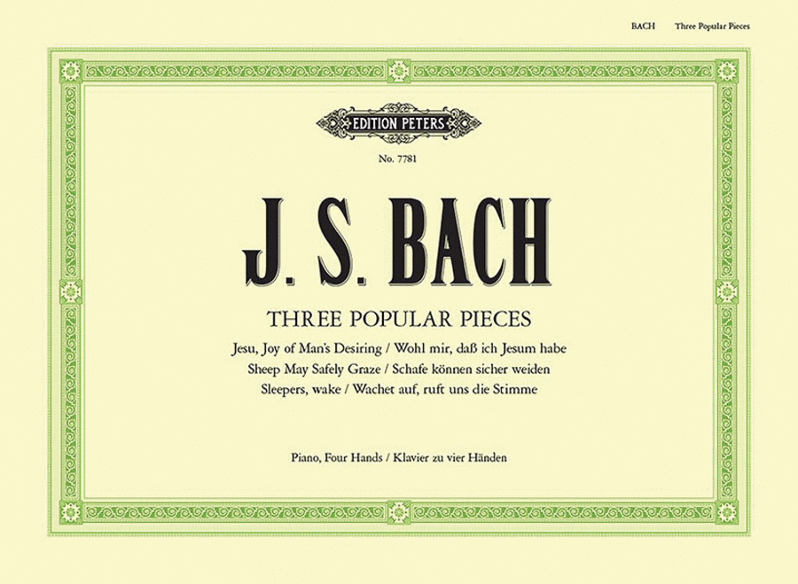 Johann Sebastian Bach: Three Popular Piano Duets