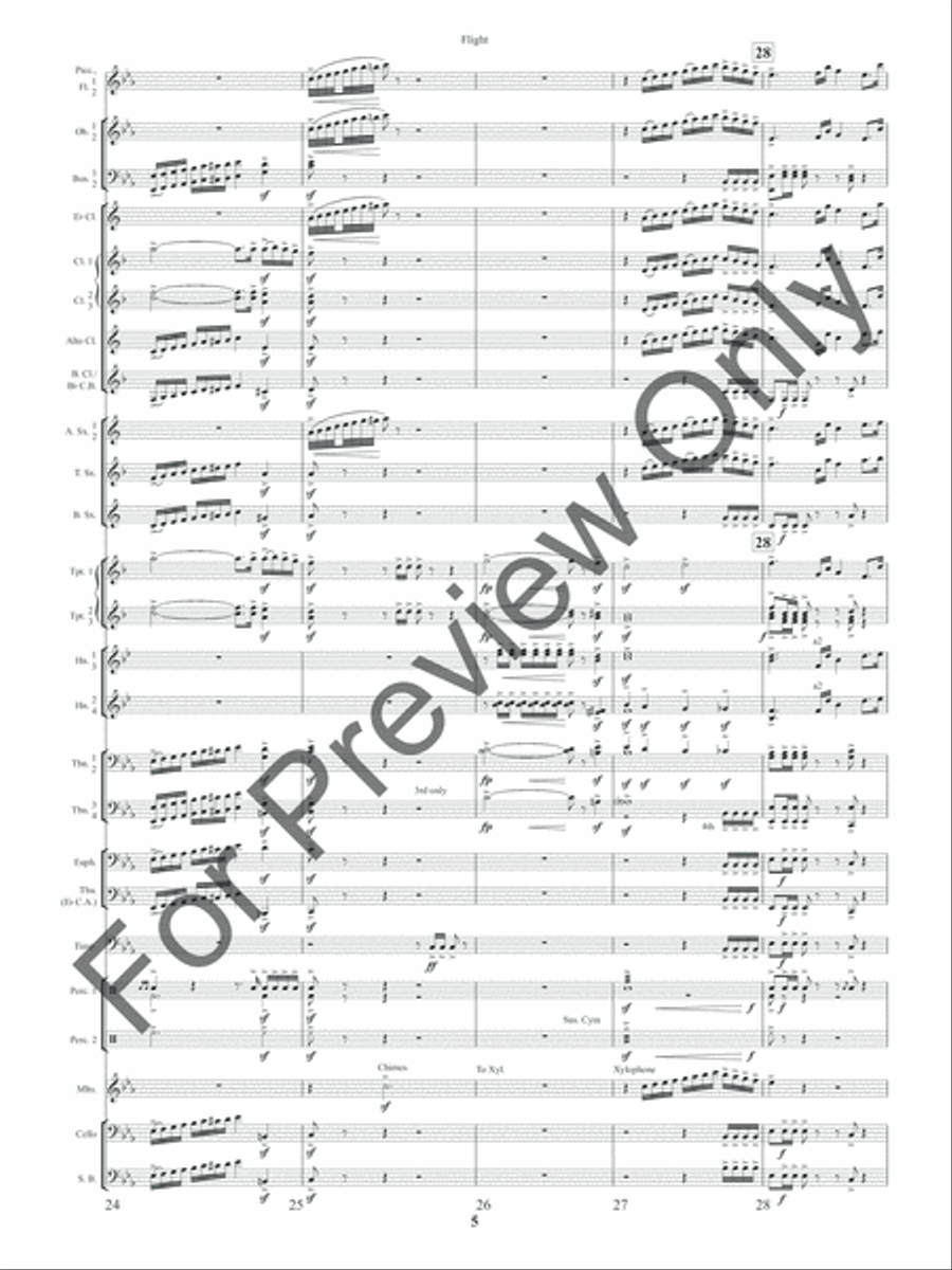 Flight (Score) Concert Band scores gallery preview page 8