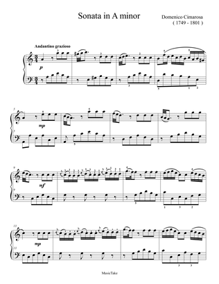 Cimarosa Sonata in A minor