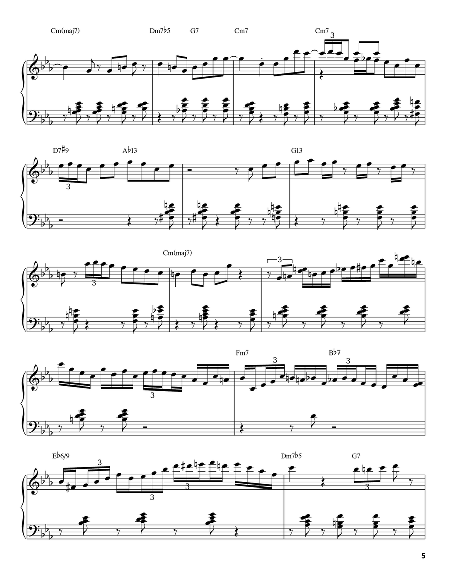 Summertime Piano scores gallery preview page 5