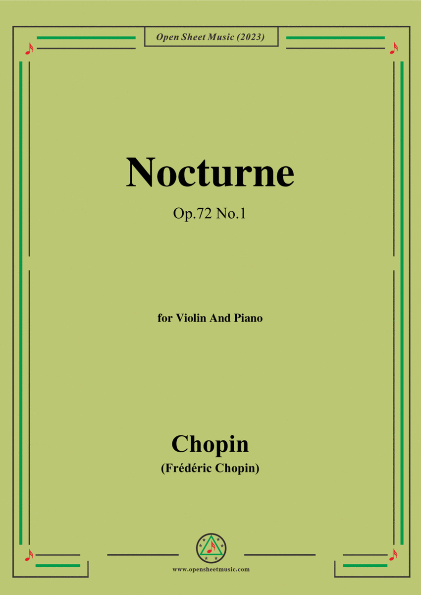 Chopin-Nocturne,Op.72 No.1 image number null