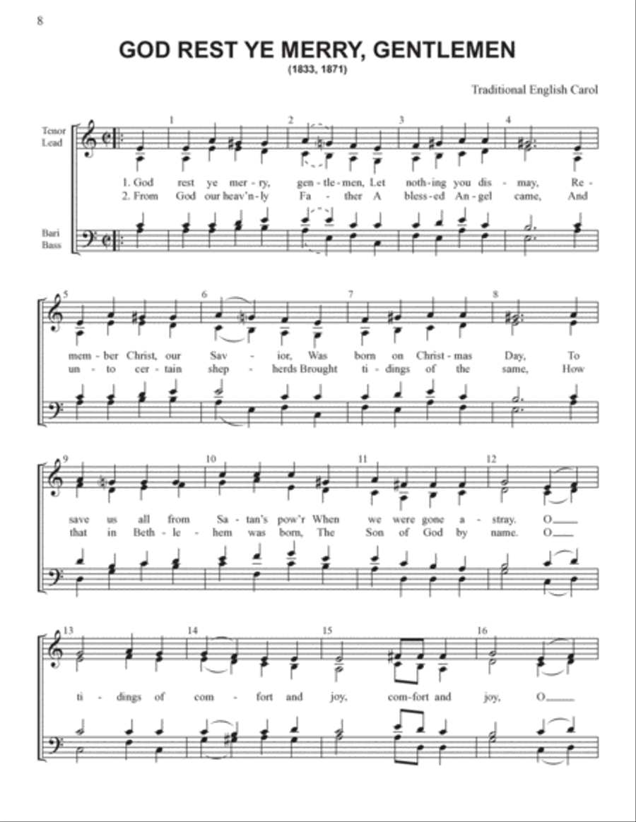 Yuletide Favorites (Volume I) 4-Part scores gallery preview page 8