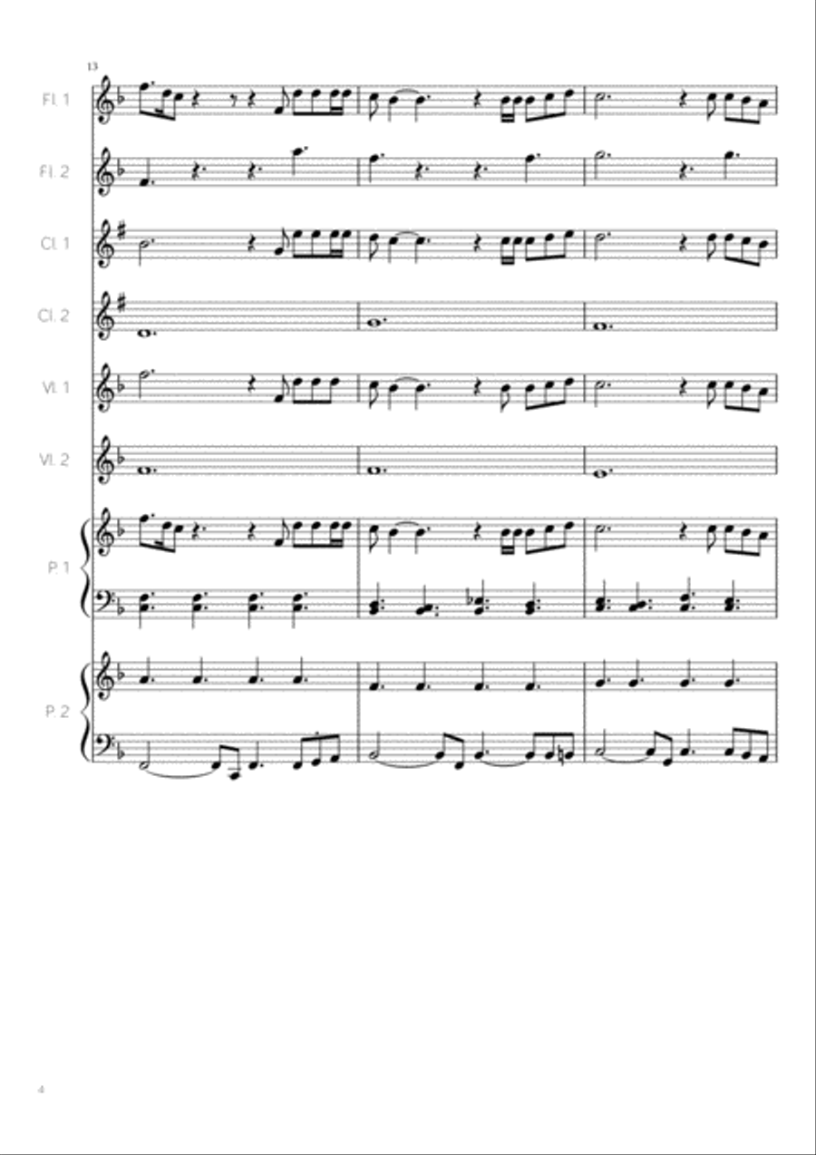 Happy Xmas (War Is Over) Happy Xmas (War Is Over) Clarinet scores gallery preview page 4