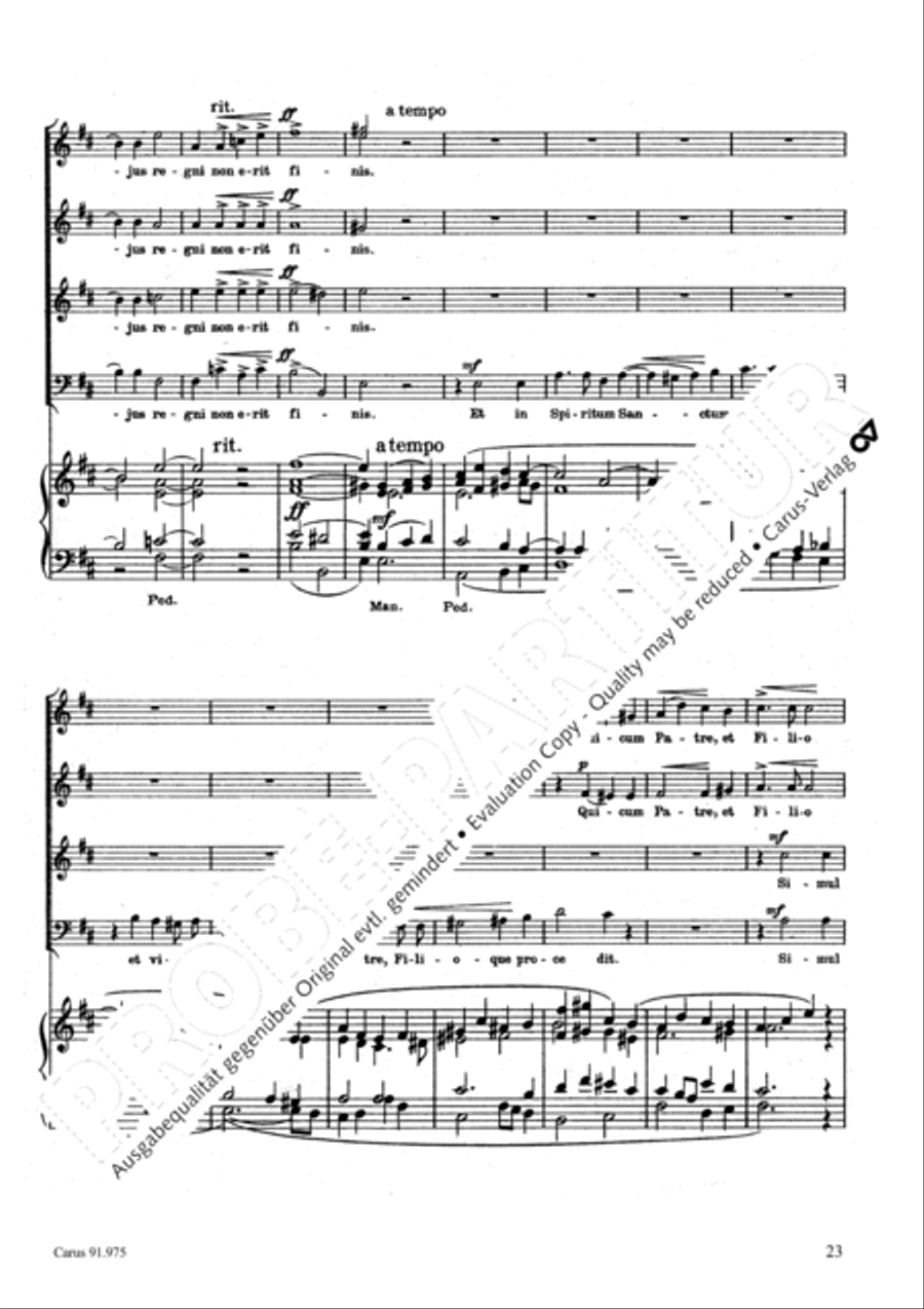 Missa pro pace 4-Part scores gallery preview page 26