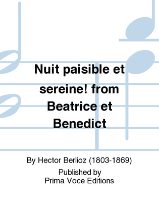 Book cover for Nuit paisible et sereine! from Beatrice et Benedict