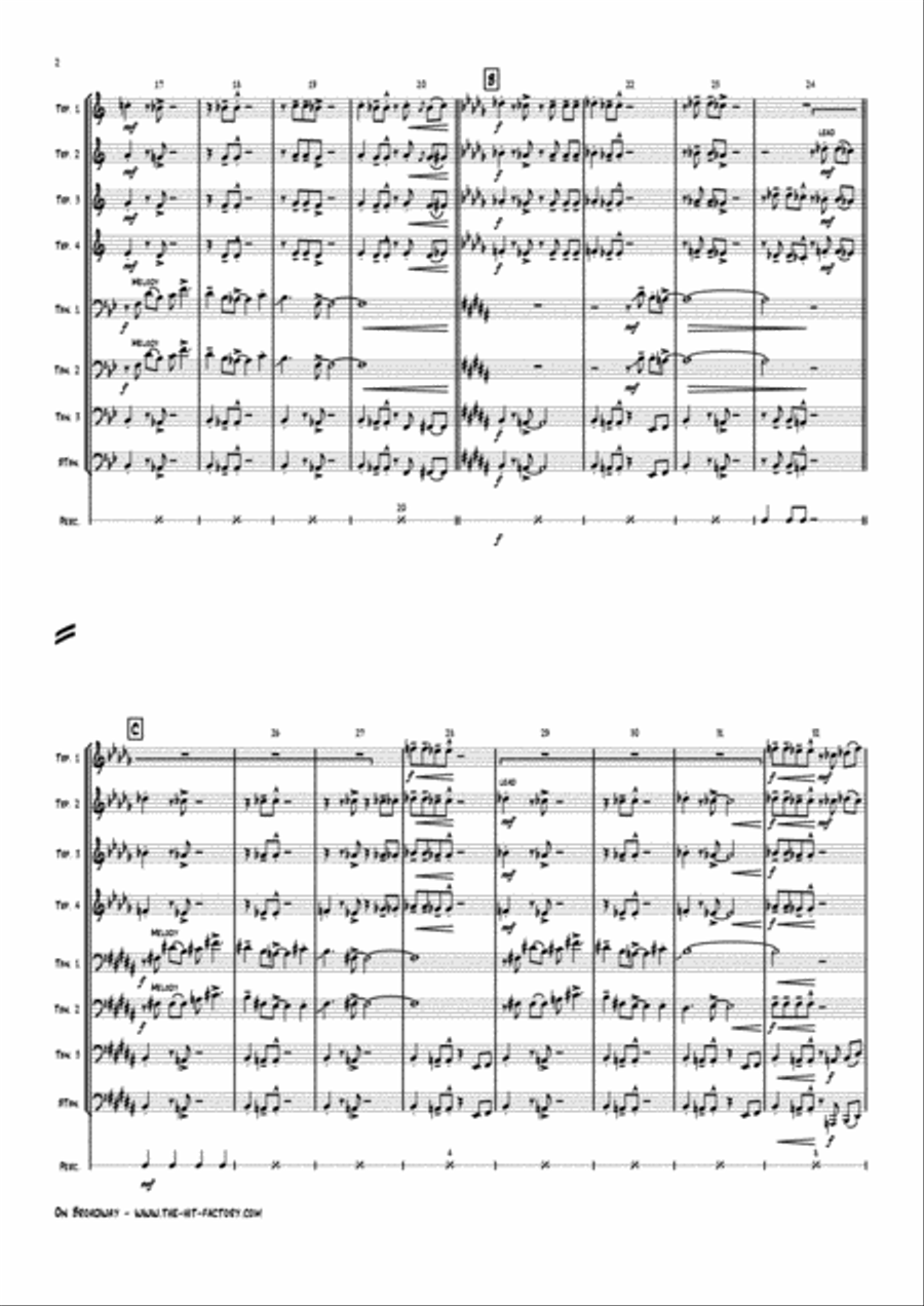 On Broadway Jazz Ensemble scores gallery preview page 4