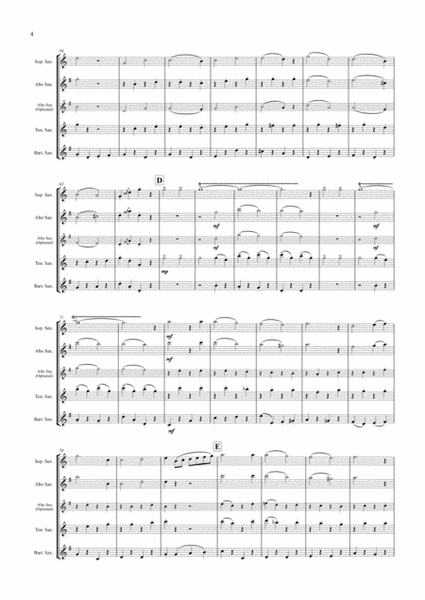 Christmas Tootie-Flooties! (Saxophone Quartet / Quintet) - Score image number null