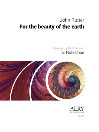 Book cover for For the Beauty of the Earth for Flute Choir