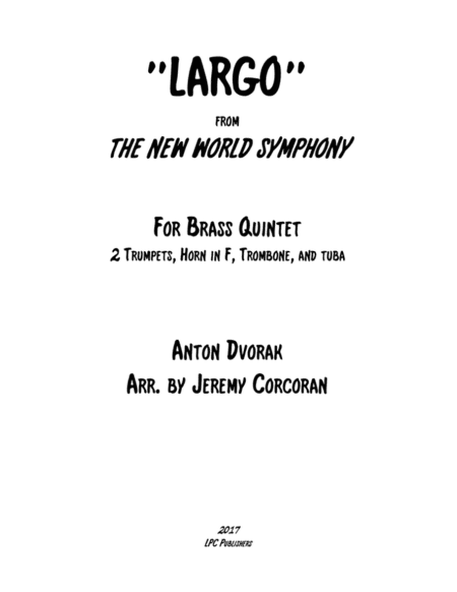 Largo from The New World Symphony for Brass Quintet image number null