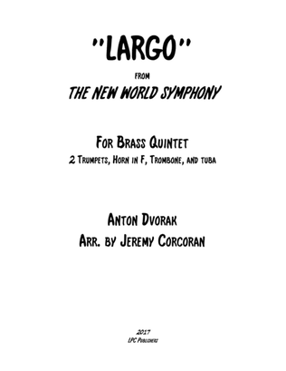 Book cover for Largo from The New World Symphony for Brass Quintet