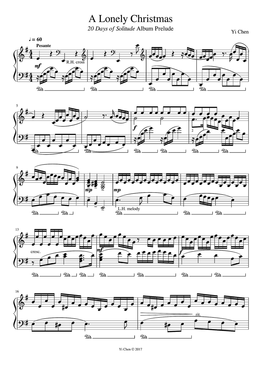 A Lonely Christmas Piano Method scores gallery preview page 1