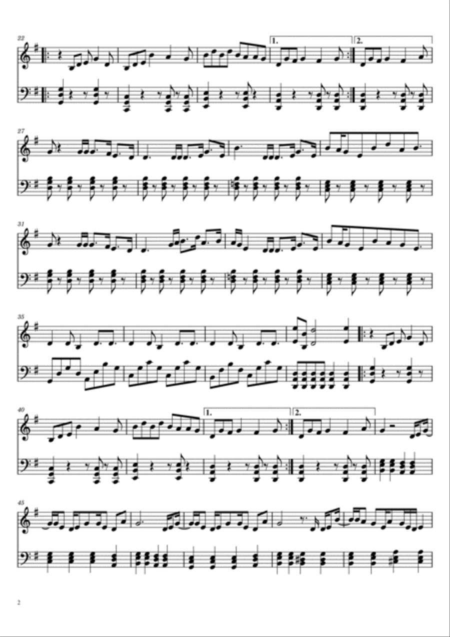 Santa Tell Me Piano Solo scores gallery preview page 2