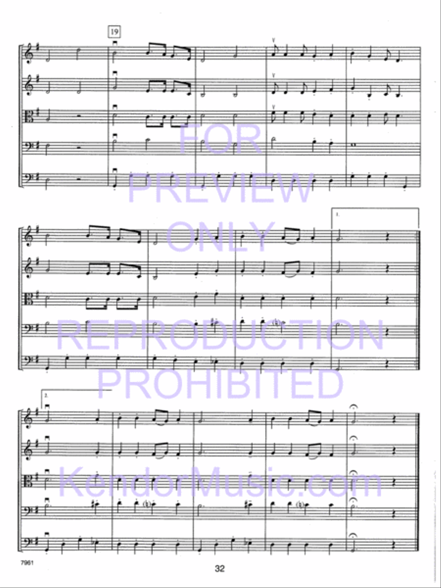 Holiday Strings (Score) String Orchestra scores gallery preview page 33