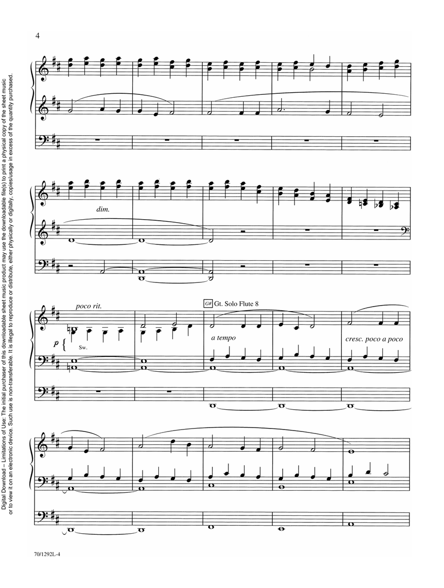 Lenten Reflections for Organ Organ Solo scores gallery preview page 6