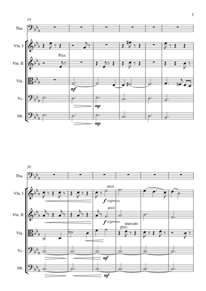 Rhapsody on a Theme for Tuba and Strings