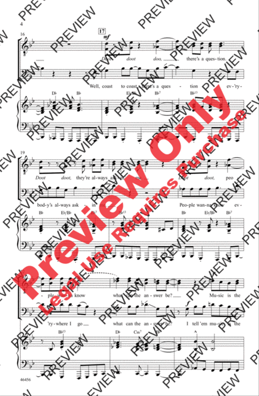 The Doctor Men's Choir scores gallery preview page 4