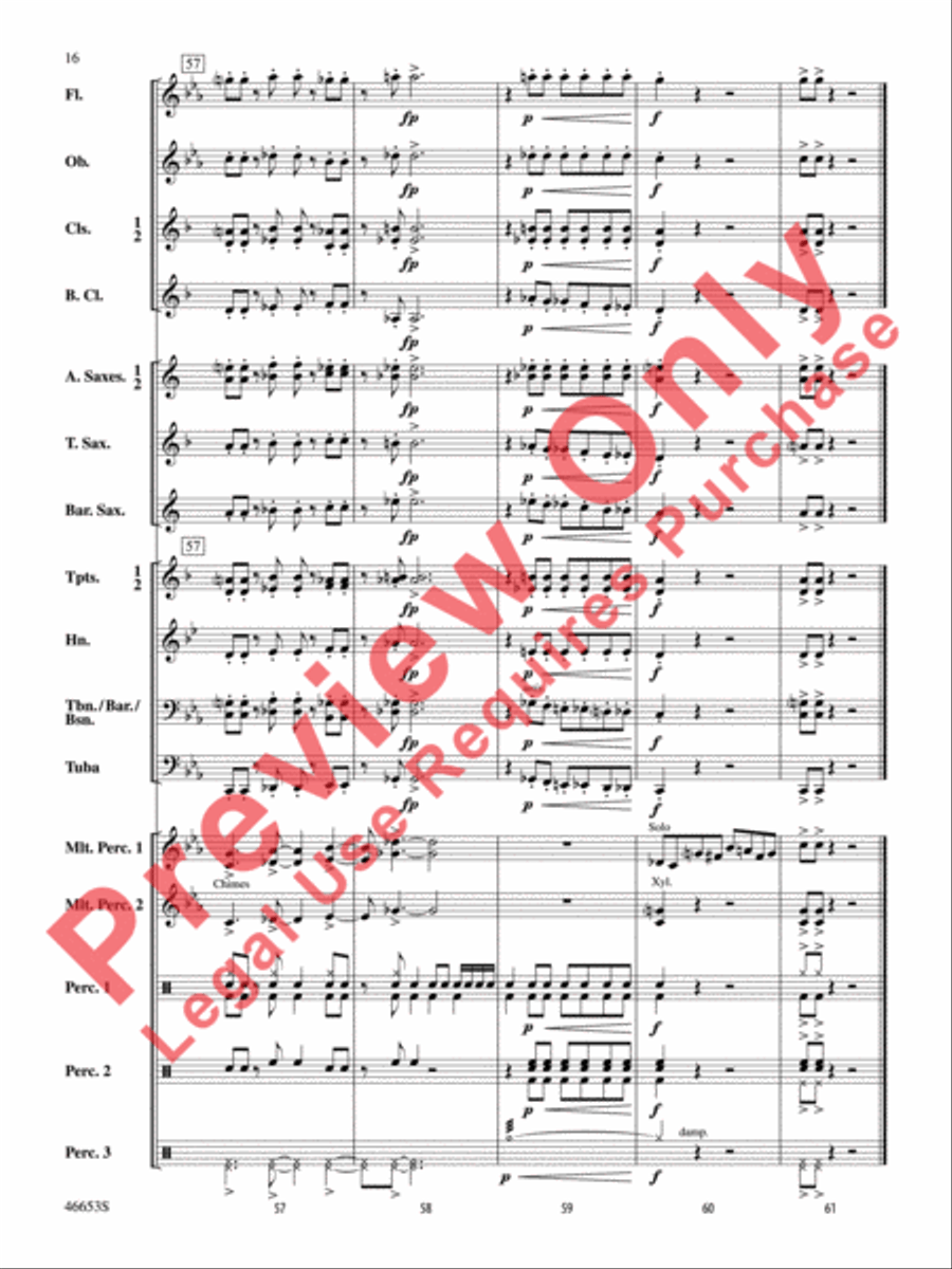 Flash! Concert Band scores gallery preview page 17