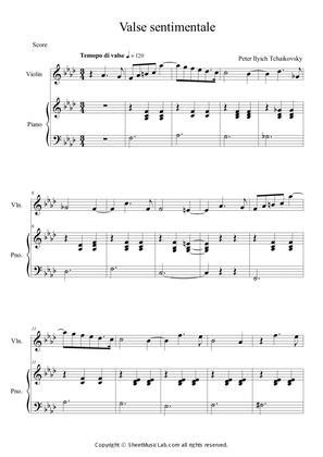 Valse sentimentale Op.51, No.6 F Minor