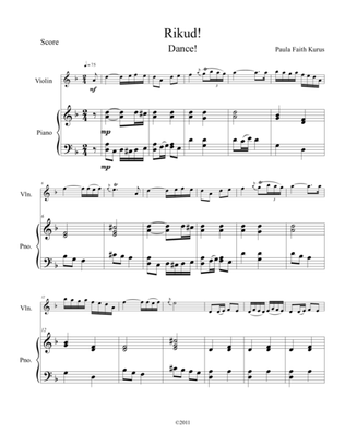 Rikud! (violin & piano score)