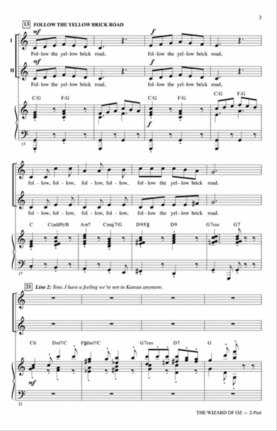 The Wizard of Oz 2-Part scores gallery preview page 3