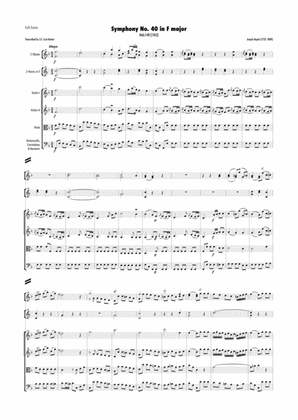 Haydn - Symphony No.40 in F major, Hob.I:40