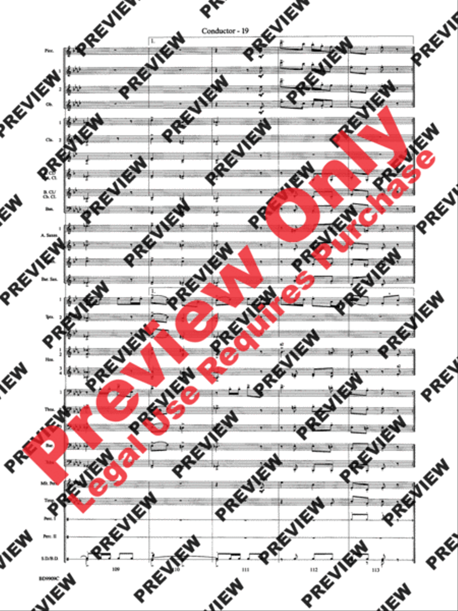 I'm Seventeen Come Sunday Concert Band scores gallery preview page 41