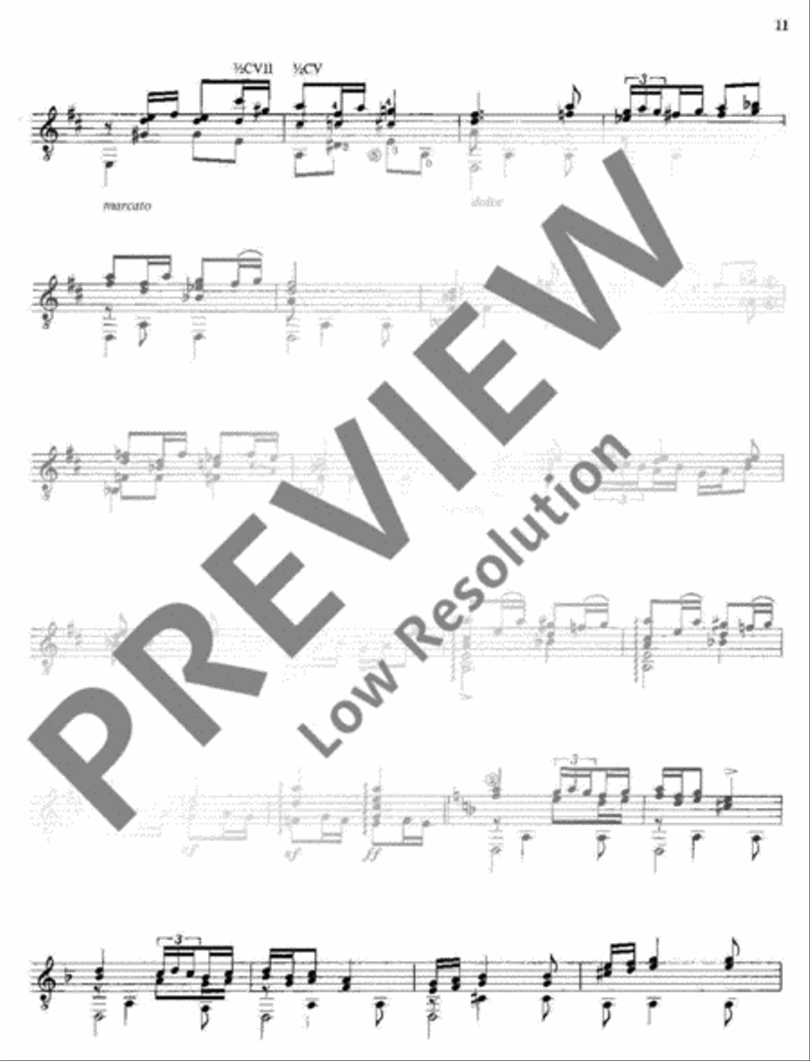Six Pieces Classical Guitar scores gallery preview page 14