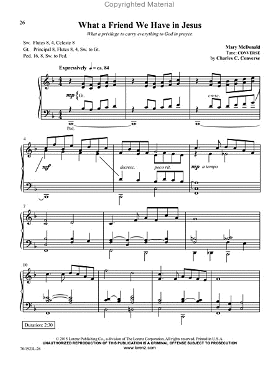 God Gave a Song God Gave a Song Organ Solo scores gallery preview page 14