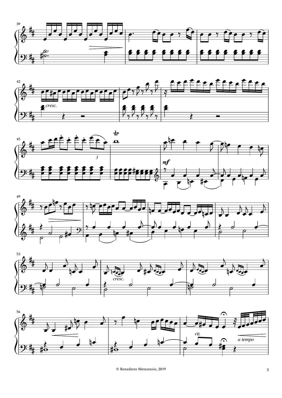Keyboard Concerto in D major, Hob.XVIII:11 First Movement Piano Solo scores gallery preview page 5
